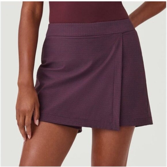 SPANX Pants - Spanx Sunshine Skort Womens Medium Geoscape Orange UPF 50+ 6in Stretch Pockets